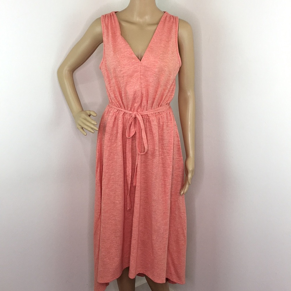 Uniqlo Orange Sleeveless Dress
